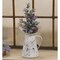Set of 2 Decorative Lavender Eucalyptus Seed Bush with Variegated Leaves and Green Paper Wrapped Stem for Vase Arrangement and Seasonal Home Styling